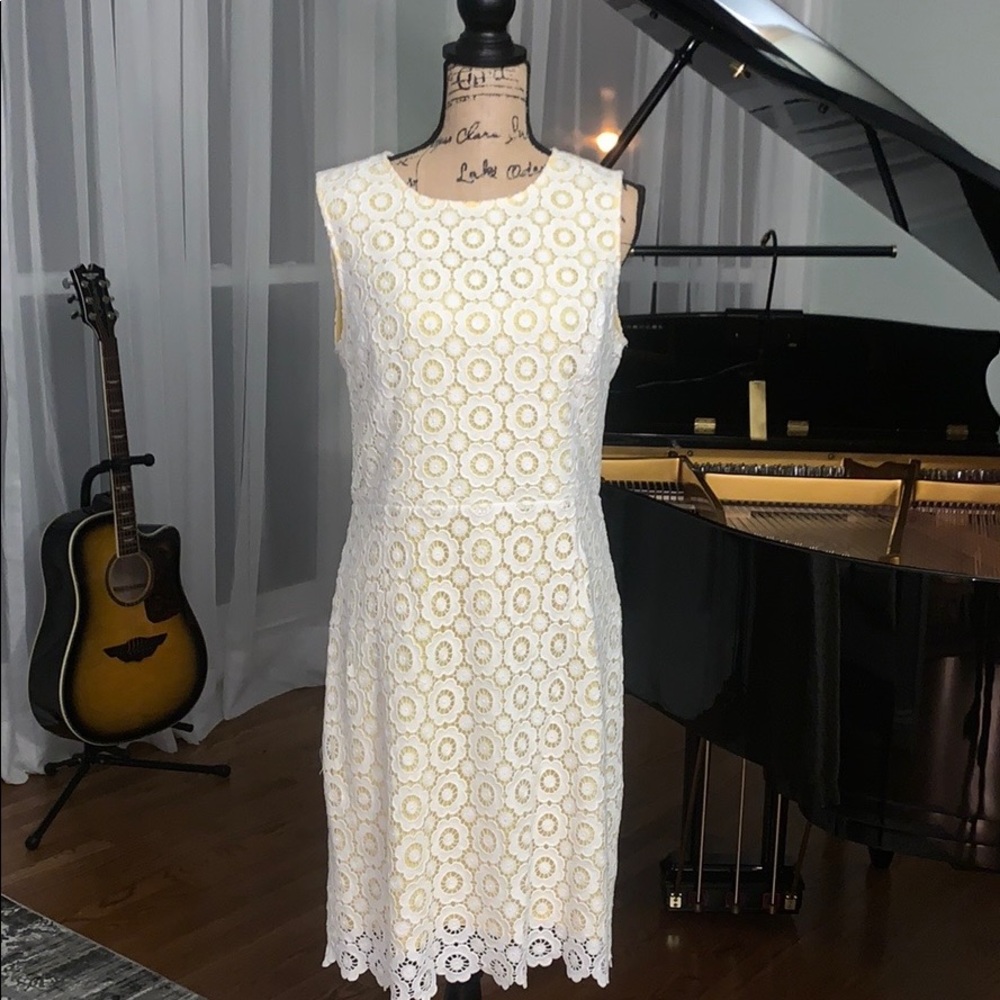 Brooks Brothers Cotton Crochet Lace Dress